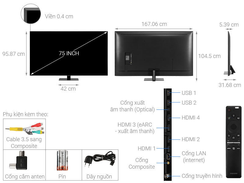 Android Tivi Sony 4K 75 inch KD-75X9000H