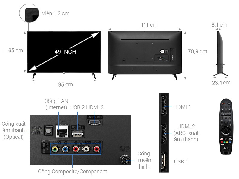 Smart Tivi Samsung 55 inch 4K UHD UA55NU7090KXXV