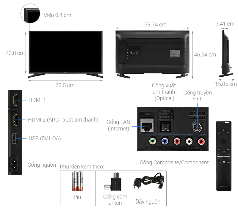 Smart Tivi Sony 40 inch KDL-40W650D