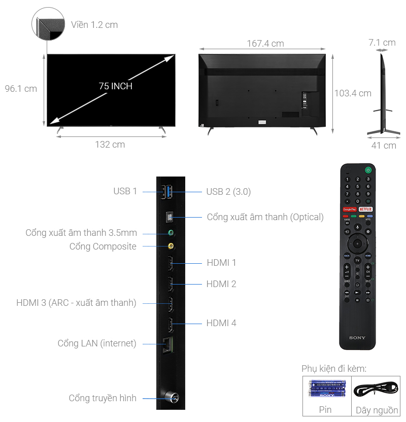 Smart Tivi QLED Samsung 4K 85 inch QA85Q80T