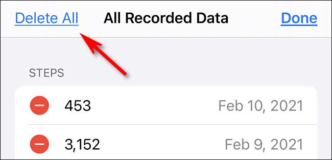 Nhấn vào “Delete All”