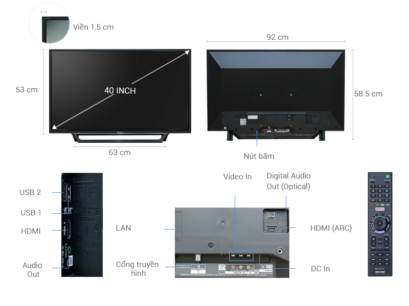 Android Tivi TCL 40 inch 40S6500