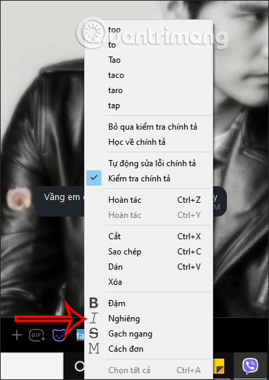 Định dạng chữ