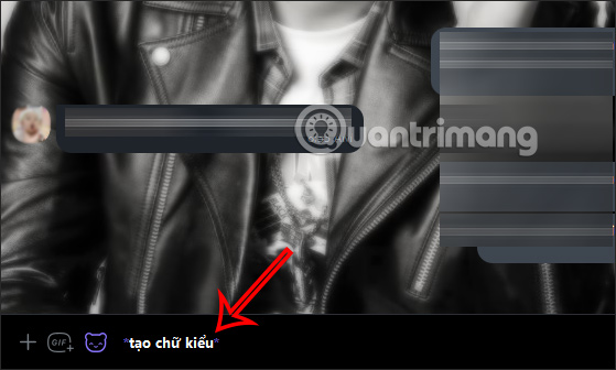 Kiểu viết tin nhắn đậm