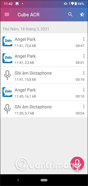Đoạn hội thoại đã ghi âm