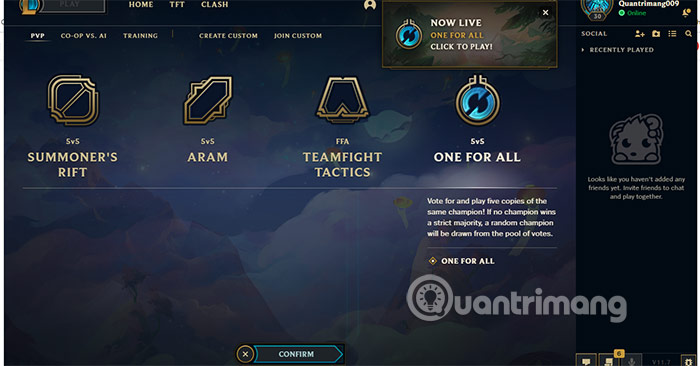 Mode One For All 2021 will return in League of Legends 11.7