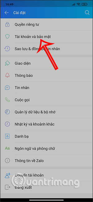 Tài khoản bảo mật