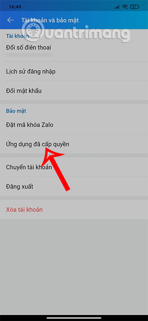 Ứng dụng truy cập