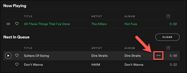 Bấm vào biểu tượng menu ba chấm