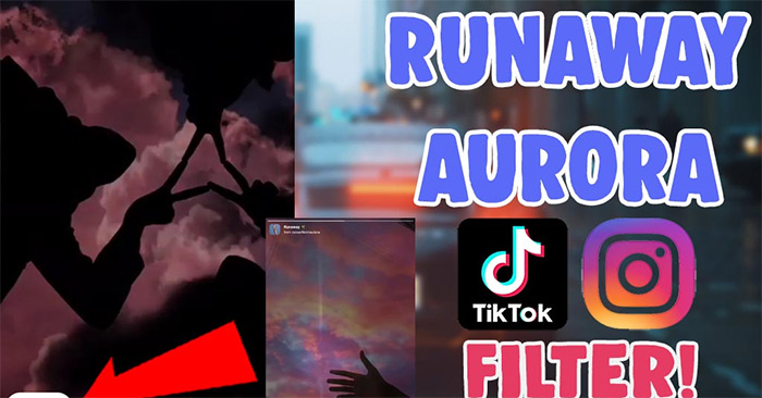 Cách tải hiệu ứng Runaway Aurora trên Instagram