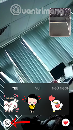 Gửi nhãn dán