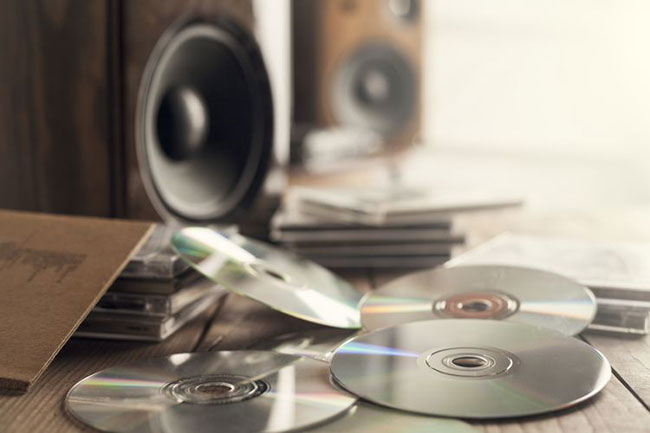 Sử dụng disc khi đề cập đến nhạc và CD
