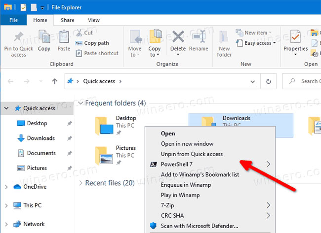 Cách thêm/xóa menu ngữ cảnh "Open in Windows Terminal" trong Windows 10