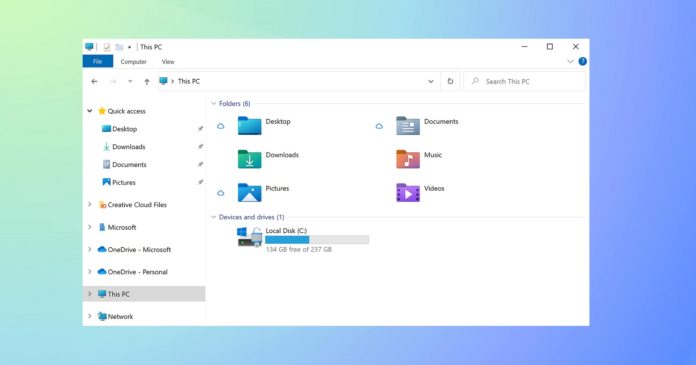 Windows 10's File Explorer