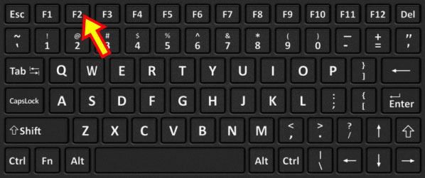 Phím F2 trên bàn phím có chức năng gì?
