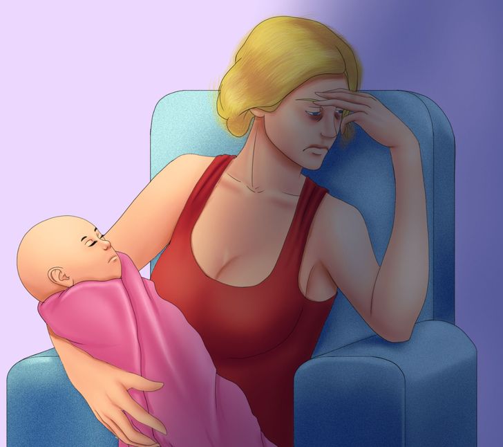 Đang trải qua hội chứng Baby blues