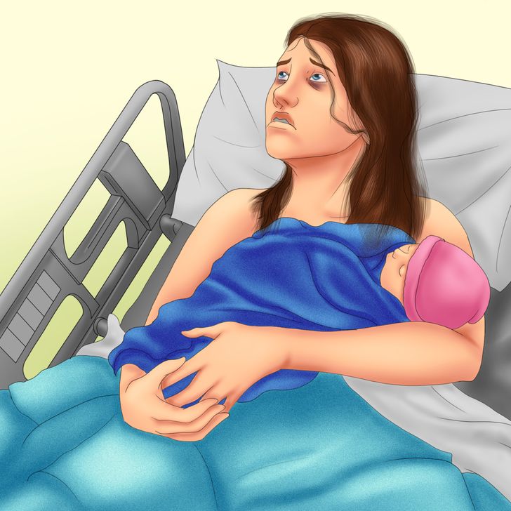 Bị ảnh hưởng bởi những điều đã xảy ra trong và sau khi sinh con