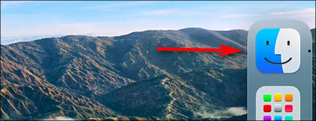 Nhấp vào biểu tượng Finder