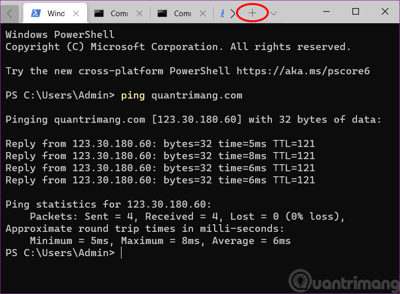 Giao diện Windows Terminal mới trên Windows 10
