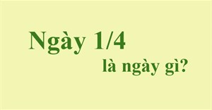 1/4 là ngày gì?