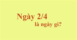 Ngày 2/4 là ngày gì?