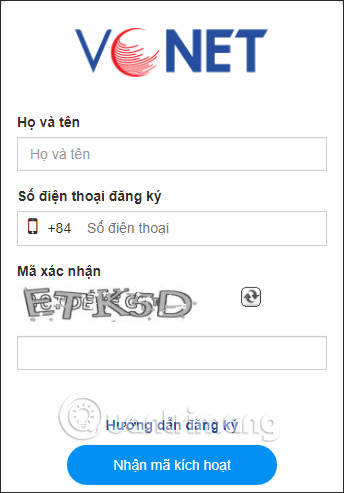 Điền số điện thoại