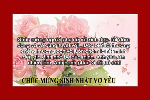 Mẫu thiệp chúc mừng sinh nhật vợ 4