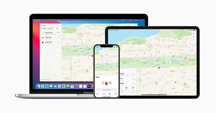 Belkin, Chipolo và VanMoof sử dụng Find My của Apple để tìm kiếm các thiết bị bị thất lạc.