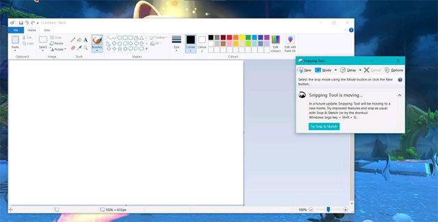 Snipping Tool và Paint