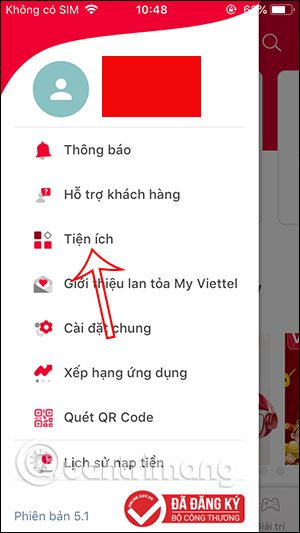Chọn Tiện ích