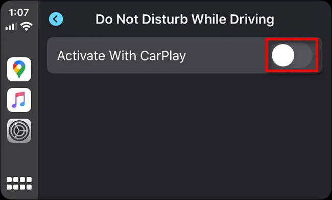 "Activate with CarPlay ”