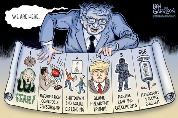Bức ảnh gốc của tác giả Ben Garrison. Ảnh: Ben Garrison.