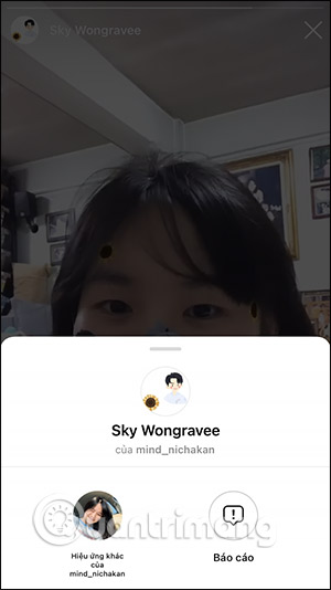 Nhãn dán Instagram Sky Wongravee