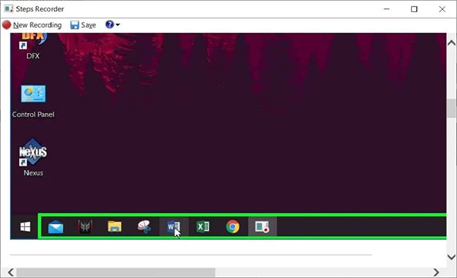Nhấp vào nút “Stop Record”