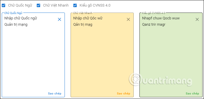 Thực hiện chuyển đổi