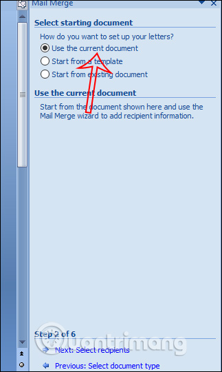 Trộn tài liệu hiện có