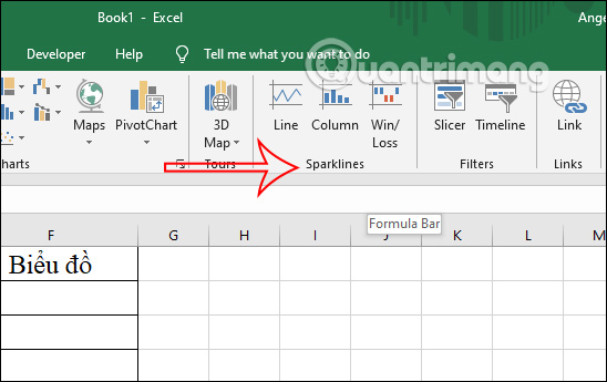 Cách tạo biểu đồ mini Sparklines trong Excel 2010, 2019