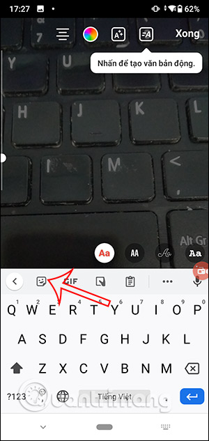 Cách chèn Gif và sticker vào Instagram từ bàn phím Android - Ảnh minh hoạ 5