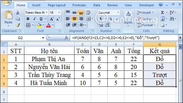 Hàm IF trong Excel: Cách dùng& ví dụ cụ thể