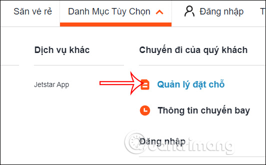 Kiểm tra vé máy bay Jetstar
