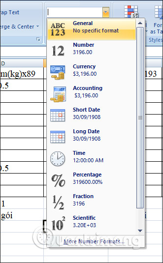 Cách sửa lỗi công thức Excel không nhảy