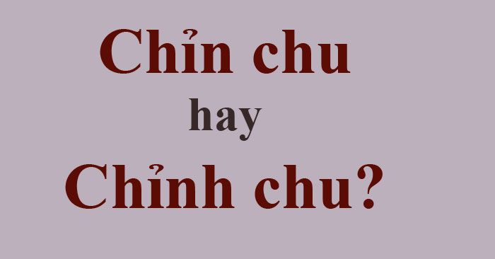 Chỉn Chu Hay Chỉnh Chu - Đâu Là Cách Viết Đúng và Vì Sao?