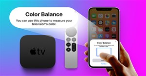 Cách điều chỉnh tính năng cân bằng màu sắc Apple TV trên iPhone