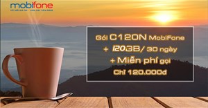 Cách đăng ký gói C120N Mobifone nhận 120GB/tháng