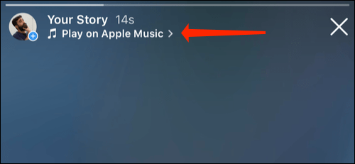 Bấm vào liên kết “Play on Apple Music” để nghe bài hát