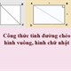 Công thức tính đường chéo hình vuông, đường chéo hình chữ nhật