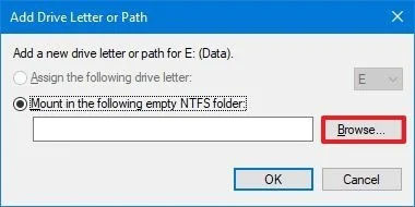 Nhấp vào nút Browse