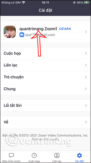 Cách đổi ảnh đại diện Zoom thay avatar Zoom trên máy tính điện thoại   Trường THPT Phạm Hồng Thái