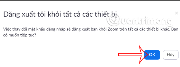 Thoát tài khoản Zooom