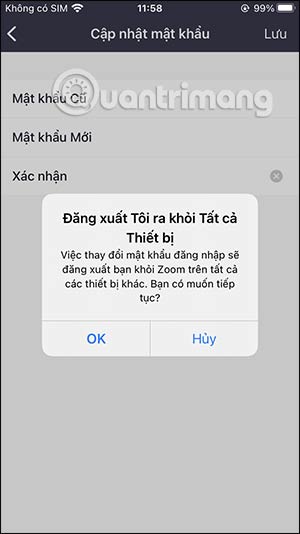 Đăng xuất thiết bị